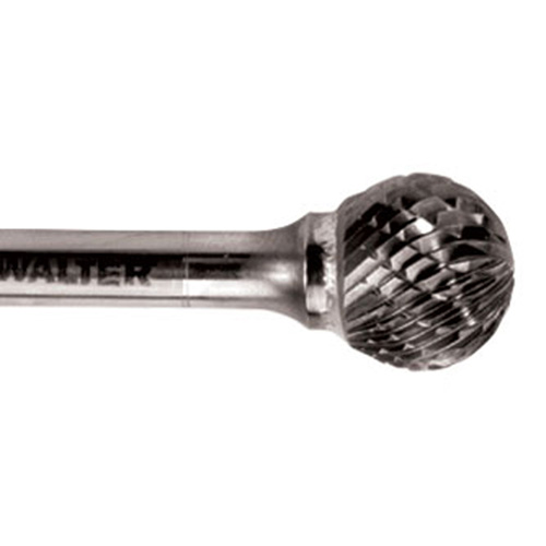 Double Cut Ball Nose Burr, SD-5, 1/2" Dia., 1/4" Shank, 7/16" Depth of Cut OSI Industrial Sales