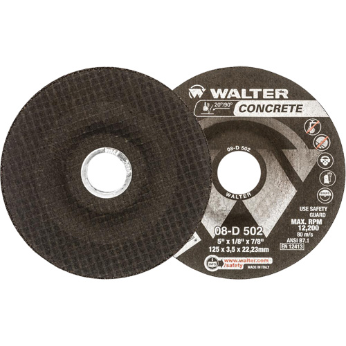 Depressed Centre Grinding Wheels - Concrete Type 27, 5" x 1/8", 7/8" Arbor, Type 27 OSI Industrial Sales