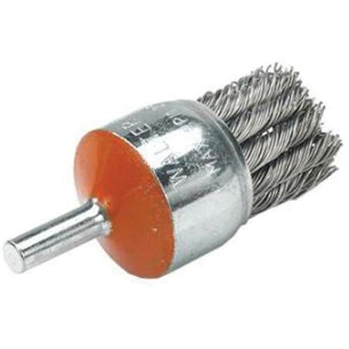 Brosse mont&eacute;e &agrave; fils nou&eacute;s, 1-1/8" dia., dia. Des fils 0,02", Tige 1/4" OSI Industrial Sales