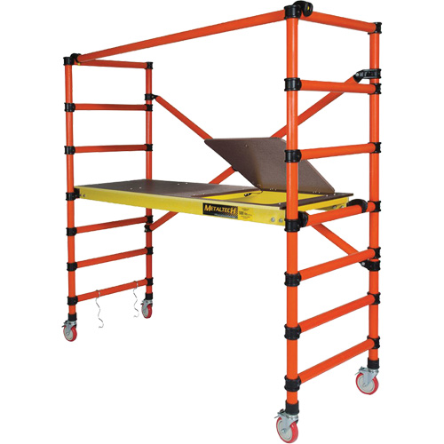 Mobile Work Scaffolding - Speedy Mobile Scaffolding, Fibreglass Frame, 79-1/2" D x 78" H OSI Industrial Sales