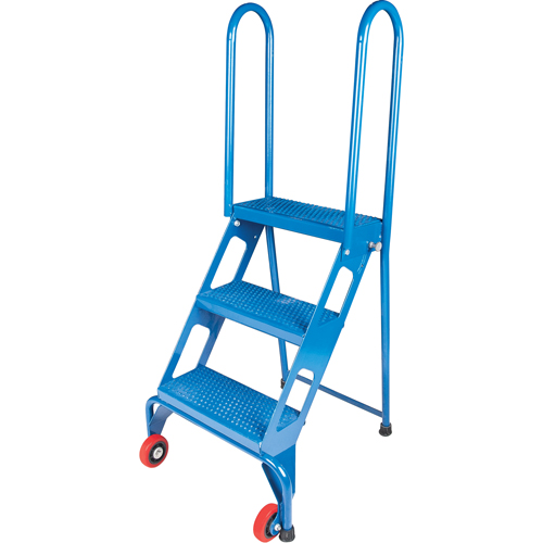 Portable Folding Ladder, 3 Steps, Perforated, 30" High OSI Industrial Sales