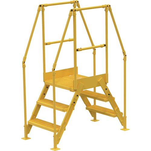 Crossover Ladder, 54-1/2" Overall Span, 30" H x 24" D, 24" Step Width OSI Industrial Sales