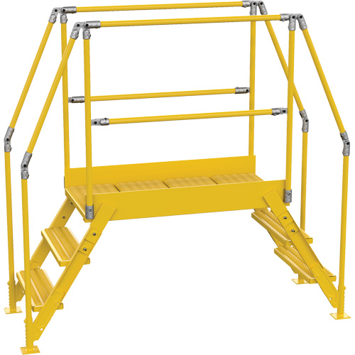 Crossover Ladder, 90-1/2" Overall Span, 30" H x 60" D, 24" Step Width OSI Industrial Sales