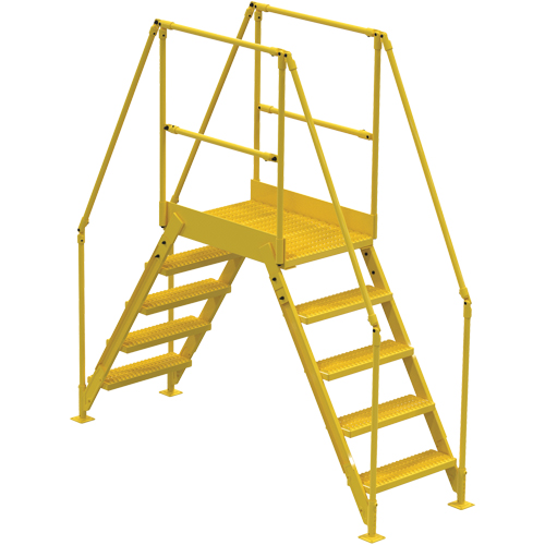 Crossover Ladder, 79 1/2" Overall Span, 50" H x 24" D, 24" Step Width OSI Industrial Sales