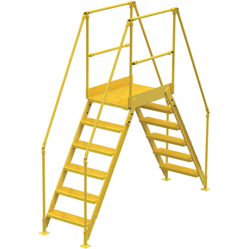 Crossover Ladder, 104" Overall Span, 60" H x 36" D, 24" Step Width OSI Industrial Sales