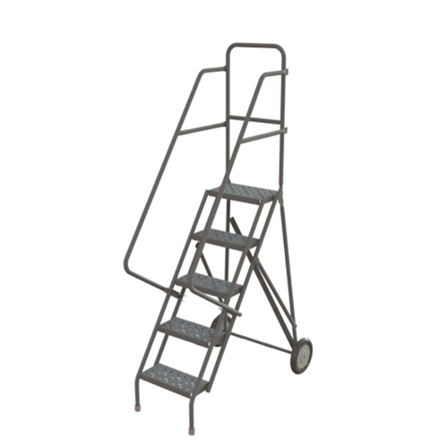 Rolling Ladder, 5 Steps, Serrated, 50" High OSI Industrial Sales