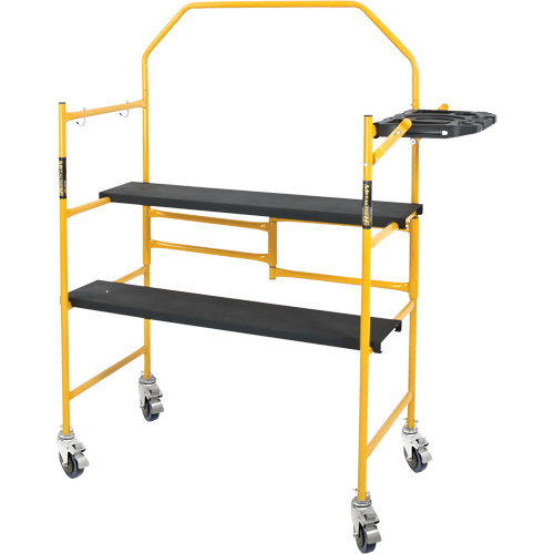 Jobsite Series 4' Safety Rail & Tool Shelf Scaffold Kit, Steel Frame, 49-1/2" D x 57-3/4" H OSI Industrial Sales