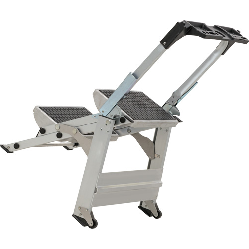 &eacute;chelle escabeau avec roues pivotantes, 2 marches, 23" x 21" x Hauteur 34,50" OSI Industrial Sales