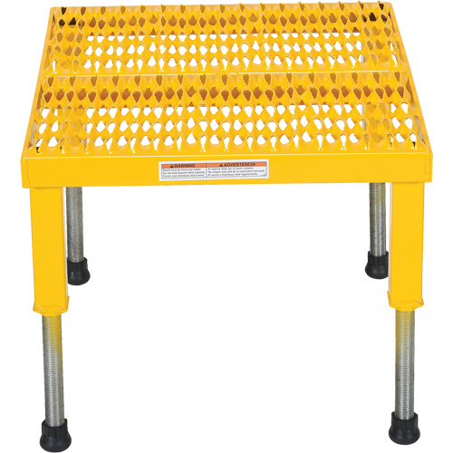Plate-forme ajustable Step-Mate, 1 marche(s), 23-1/2" la x 19-9/16" lo x 16-1/2" h, Capacit&eacute; 500 lb OSI Industrial Sales