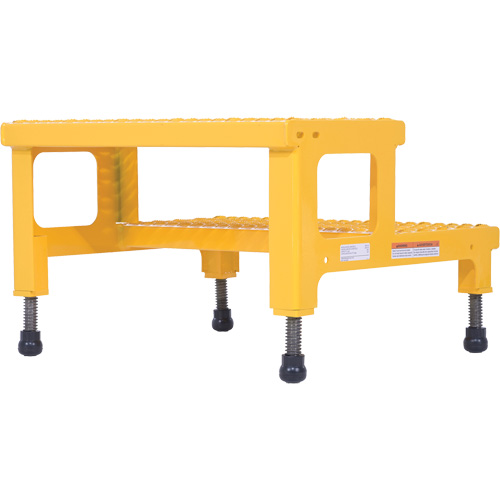Adjustable Step-Mate Stand, 2 Step(s), 23-13/16" W x 22-7/8" L x 15-1/4" H, 500 lbs. Capacity OSI Industrial Sales