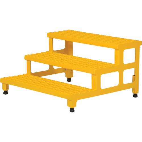 Adjustable Step-Mate Stand, 3 Step(s), 36-3/16" W x 33-7/8" L x 22-1/4" H, 500 lbs. Capacity OSI Industrial Sales