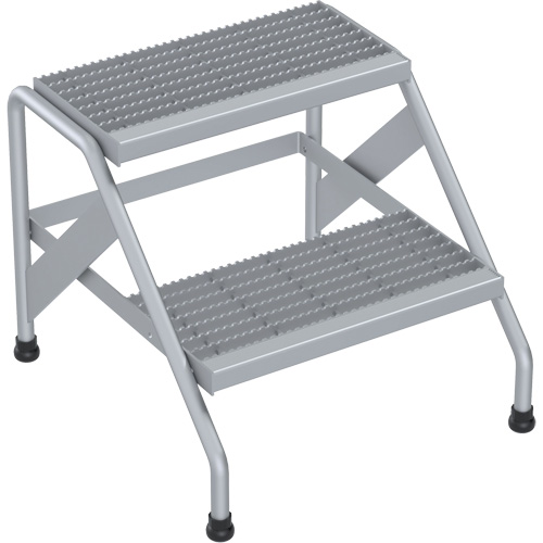 Escabeau en aluminium, 2 marche(s), 22-13/16" la x 24-9/16" lo x 20" h, Capacit&eacute; 500 lb OSI Industrial Sales