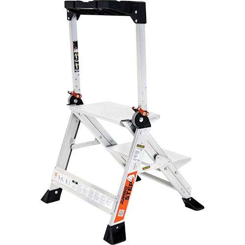 Jumbo Step Ladder, 1.5', Aluminum, 375 lbs. Capacity, Type 1AA OSI Industrial Sales