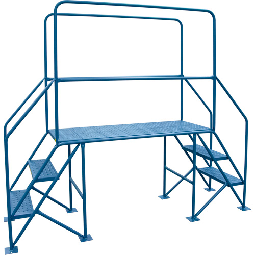 Crossover Ladder, 35-1/2" Overall Span, 31-1/2" H x 22" D, 22" Step Width OSI Industrial Sales