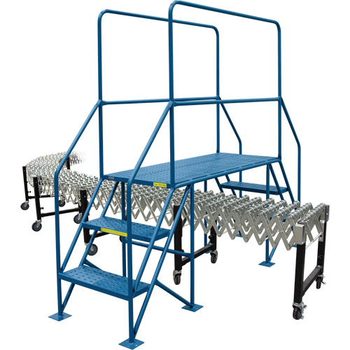 Crossover Ladder, 35-1/2" Overall Span, 31-1/2" H x 22" D, 22" Step Width OSI Industrial Sales