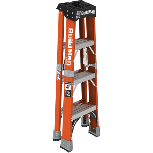 Step Ladder, 4', Fibreglass, 375 lbs. Capacity, Type 1AA OSI Industrial Sales
