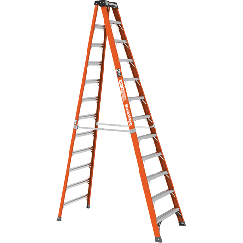 Step Ladder, 12', Fibreglass, 375 lbs. Capacity, Type 1AA OSI Industrial Sales