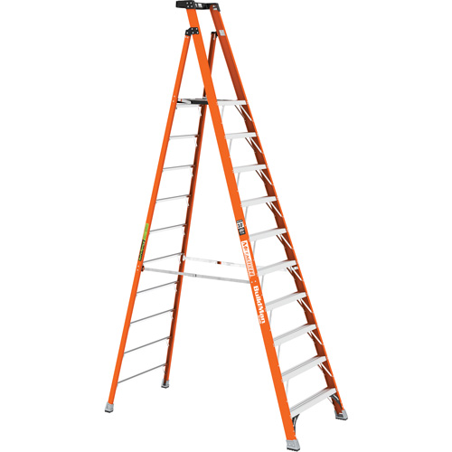 Safespace Platform Step Ladder, 10', 300 lbs. Cap. OSI Industrial Sales