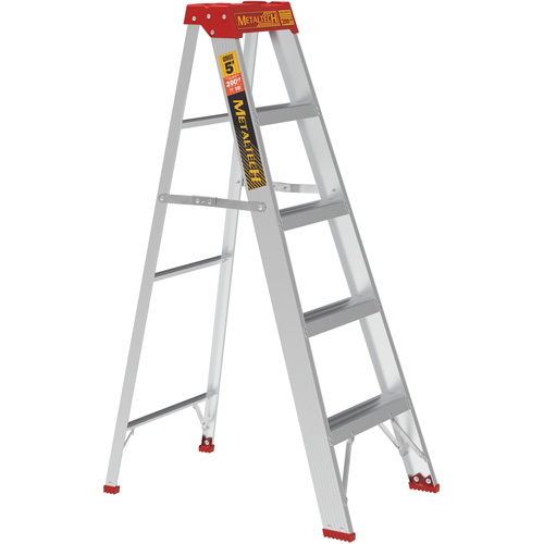 Step Ladder, 5', Aluminum, 200 lbs. Capacity, Type 3 OSI Industrial Sales