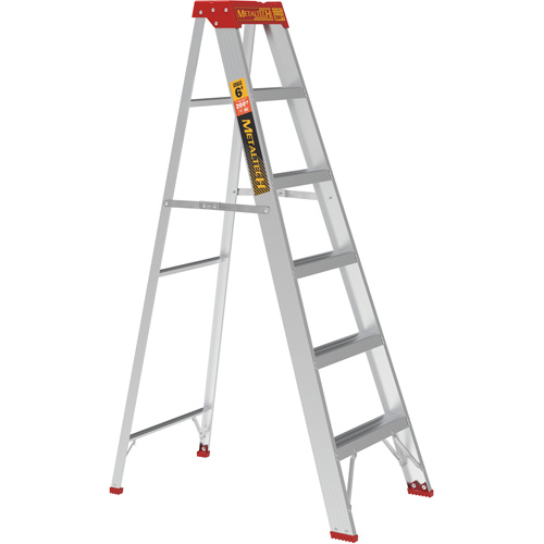 Step Ladder, 6', Aluminum, 200 lbs. Capacity, Type 3 OSI Industrial Sales