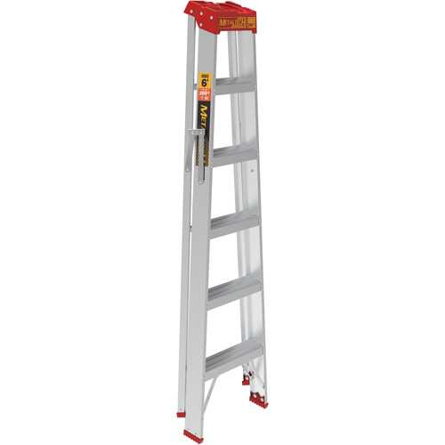 Step Ladder, 6', Aluminum, 200 lbs. Capacity, Type 3 OSI Industrial Sales