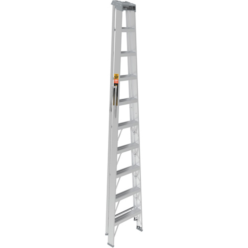 Step Ladder, 10', Aluminum, 225 lbs. Capacity, Type 2 OSI Industrial Sales