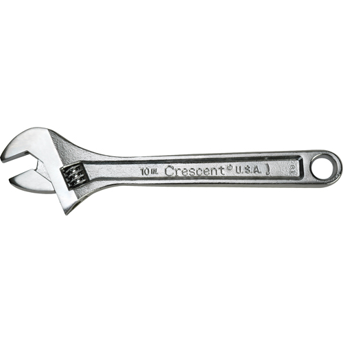 Crescent Adjustable Wrenches, 4" L, 1/2" Max Width, Chrome OSI Industrial Sales