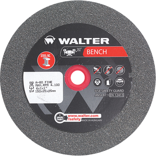 Bench Grinding Wheels, 6" x 1", 1" Arbor, 1 OSI Industrial Sales