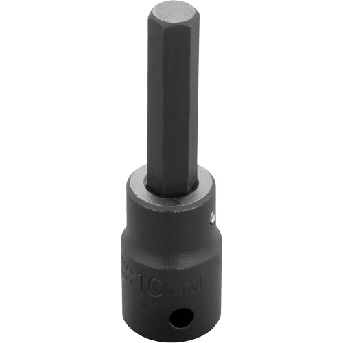 Socket Bit, Hex, 10 mm x 3-1/4" L, 1/2" Drive OSI Industrial Sales