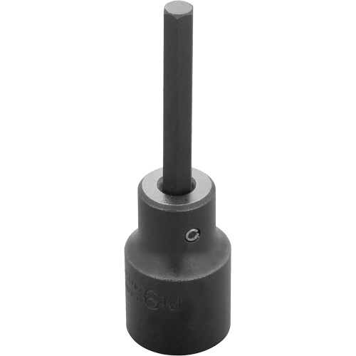 Socket Bit, Hex, 6 mm x 3-1/4" L, 1/2" Drive OSI Industrial Sales