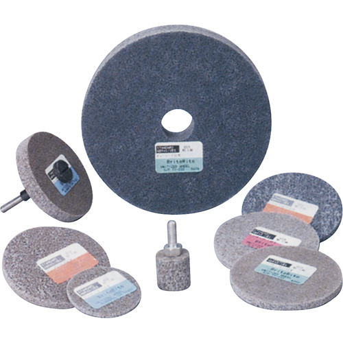 Meule homog&egrave;ne &agrave; faible densit&eacute; de s&eacute;rie 500 Standard Abrasives, 3" x 1/4", Arbre de 1/4", Grain de Moyen, Oxyde d'aluminium OSI Industrial Sales