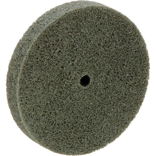 Meule homog&egrave;ne &agrave; faible densit&eacute; de s&eacute;rie 500 Standard Abrasives, 3" x 1/2", Arbre de 1/4", Grain de Moyen, Oxyde d'aluminium OSI Industrial Sales