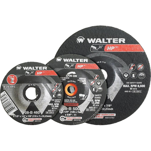 Meule combin&eacute;e HP Combo &agrave; moyeu d&eacute;port&eacute;, 3" x 1/8", Arbre de 3/8", Type 27 OSI Industrial Sales
