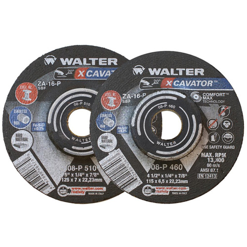 XCAVATOR Grinding Wheel, 9" x 1/4", 7/8" Arbor, Zirconium, Type 27 OSI Industrial Sales