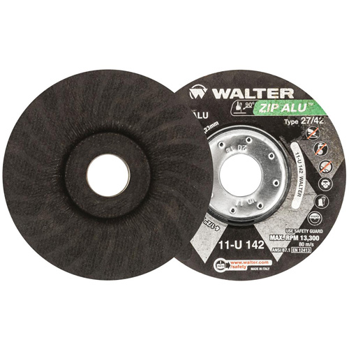Zip Alu Cut-Off Wheel, 4-1/2" x 3/64", 7/8" Arbor, Type 27, Aluminum Oxide, 13300 RPM OSI Industrial Sales