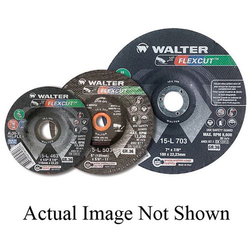 Meule FLEXCUT, 3", 36 Grain, Oxyde d'aluminium, 3/8", 20400 Tr/min, Type 29 OSI Industrial Sales