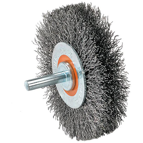 Disque mont&eacute; &agrave; fils cr&ecirc;p&eacute;s, 4" dia., Fils 0,0118" OSI Industrial Sales