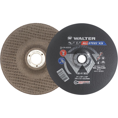 Allsteel XX Depressed Centre Grinding Wheels, 9" x 1/8", 7/8" Arbor, Type 27 OSI Industrial Sales
