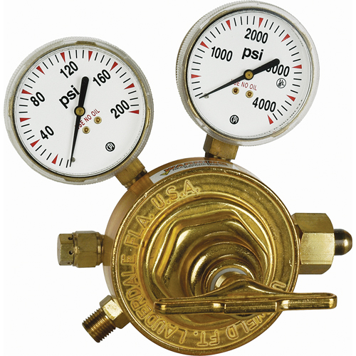 D&eacute;tendeur &agrave; simple d&eacute;tente de s&eacute;rie lourde, Oxyg&egrave;ne, Entr&eacute;e CGA540 OSI Industrial Sales