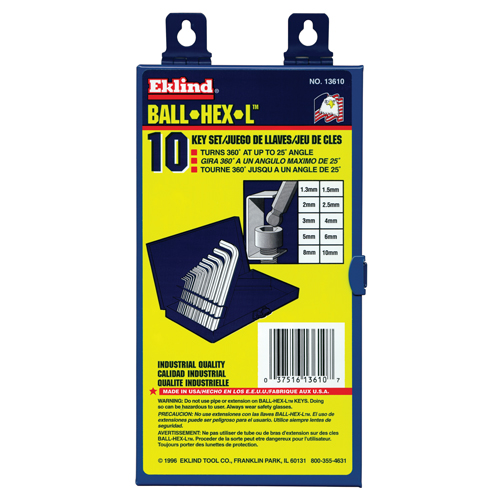 Balldrive Hex Key, Hex End, 5/64" x 3.2" L, L Shape OSI Industrial Sales
