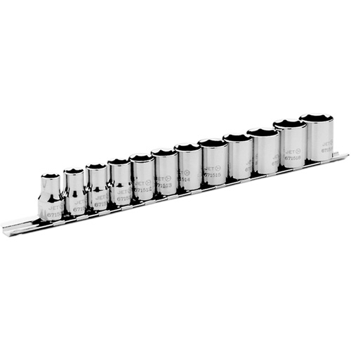 Metric Socket Set, 12 Pcs, 3/8" Drive Size OSI Industrial Sales