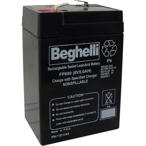 Sealed Lead Acid Batteries, 6 V, 5 Ah OSI Industrial Sales