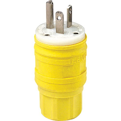 Wetguard Watertight Straight Blade Plug, Plastic, 20 A, 250 V OSI Industrial Sales