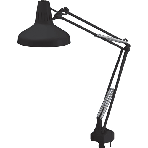 LAMPES DE TRAVAIL COMBIN&eacute;ES ROBUSTES, 22/60 W, Fluorescent/Incandescente, Col 45", Noir OSI Industrial Sales