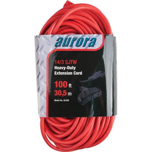 Cordon rallonge en vinyle, Ext&eacute;rieur, SJTW, AWG 14/3, 13 A, 3 prise(s), 100' OSI Industrial Sales