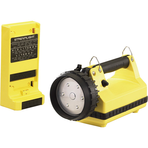 Lanterne avec syst&egrave;me de montage pour v&eacute;hicule E-Flood LiteBox, DEL, 615 lumens, 8 hres de fonctionnement, piles Rechargeable, Compris OSI Industrial Sales