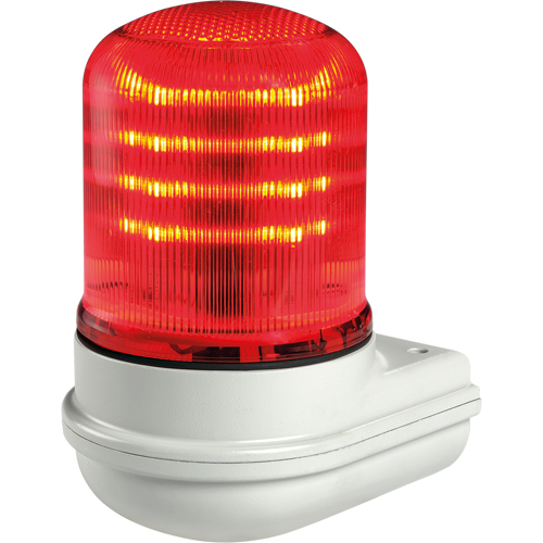 Streamline&reg; Modular Multifunctional LED Beacons, Continuous/Flashing/Rotating, Red OSI Industrial Sales