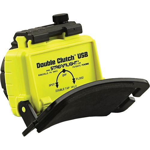 Lampe frontale Double Clutch USB, DEL, 125 lumens, 3,5 hres de fonctionnement, piles Rechargeable OSI Industrial Sales