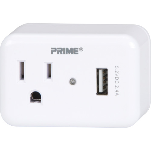 Prime&reg; USB Charger with Surge Protector OSI Industrial Sales