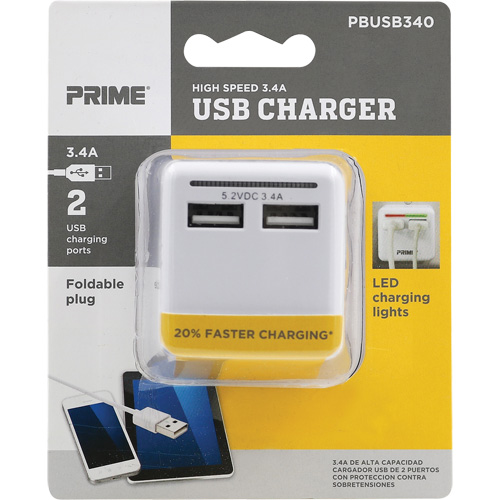 Prime&reg; High-Speed USB Charger OSI Industrial Sales